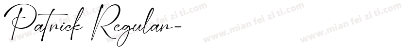 Patrick Regular字体转换